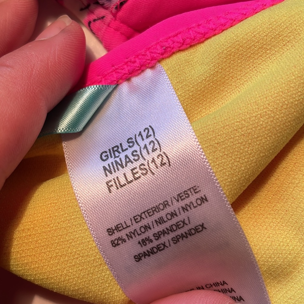 2pc tankini set girls size 12 like new condition - Picture 8 of 8